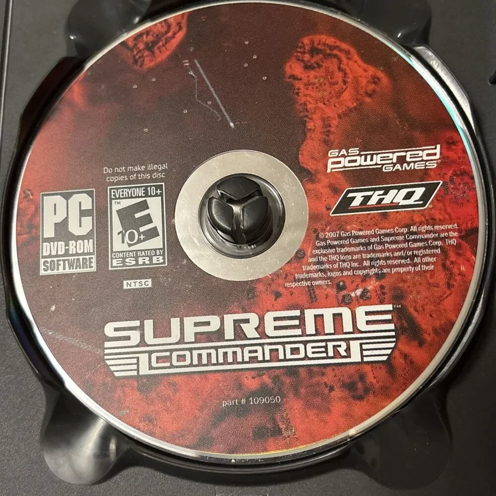 Supreme Commander Games For Windows PCDVD Disc And Manual In Original Case